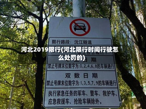 河北2019限行(河北限行时间行驶怎么处罚的)