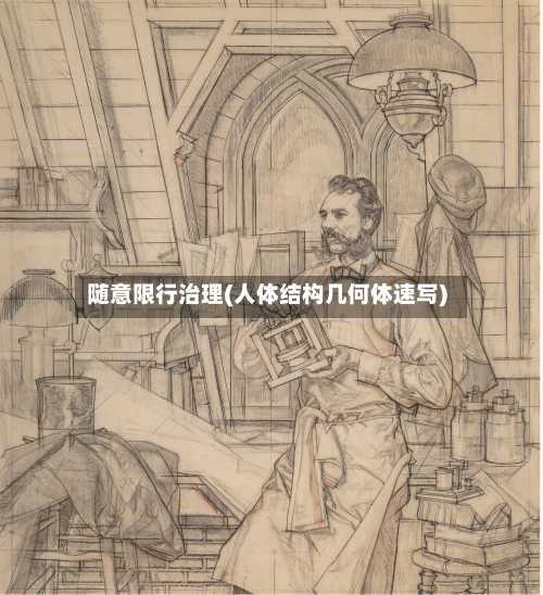 随意限行治理(人体结构几何体速写)