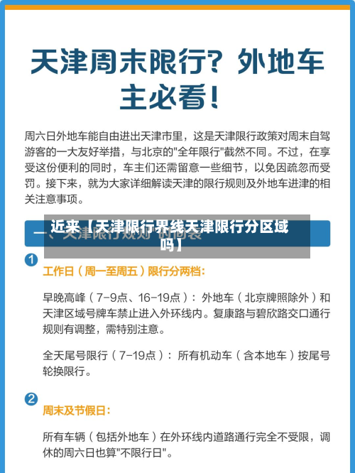 近来【天津限行界线天津限行分区域吗】