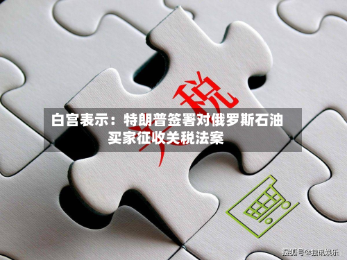白宫表示：特朗普签署对俄罗斯石油买家征收关税法案