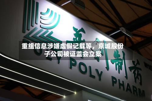 重组信息涉嫌虚假记载等，京城股份子公司被证监会立案