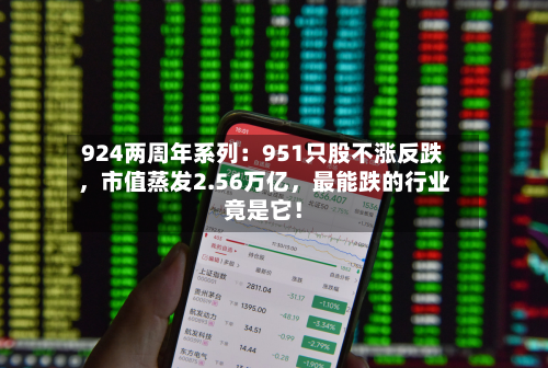 924两周年系列：951只股不涨反跌，市值蒸发2.56万亿，最能跌的行业竟是它！
