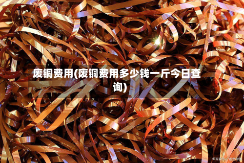 废铜费用(废铜费用多少钱一斤今日查询)