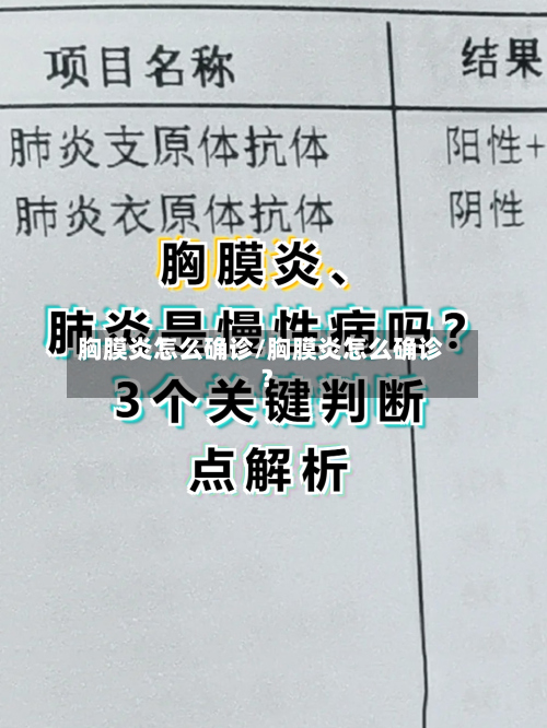 胸膜炎怎么确诊/胸膜炎怎么确诊?